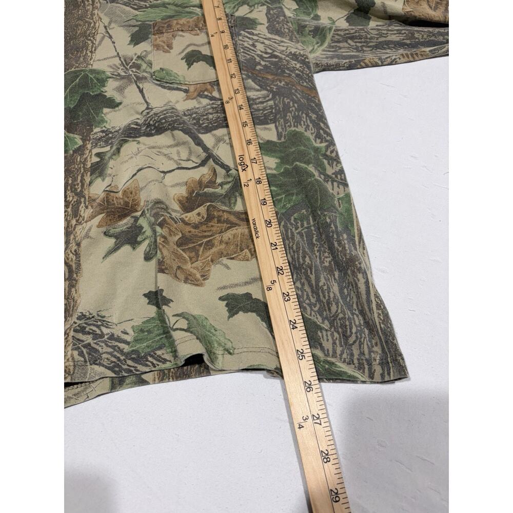 Vintage Jerzees Outdoors Realtree Camo Long Sleeve Size Medium Made In The USA - Picture 4 of 4